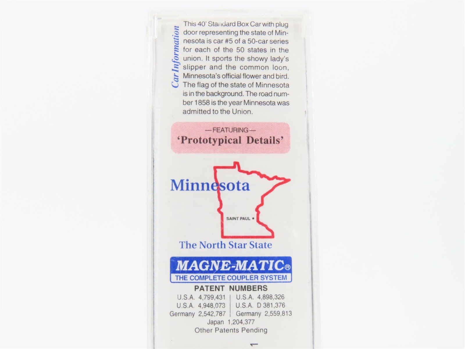 N Scale Micro-Trains MTL 21360 MN Minnesota State 40' Standard Boxcar #1858