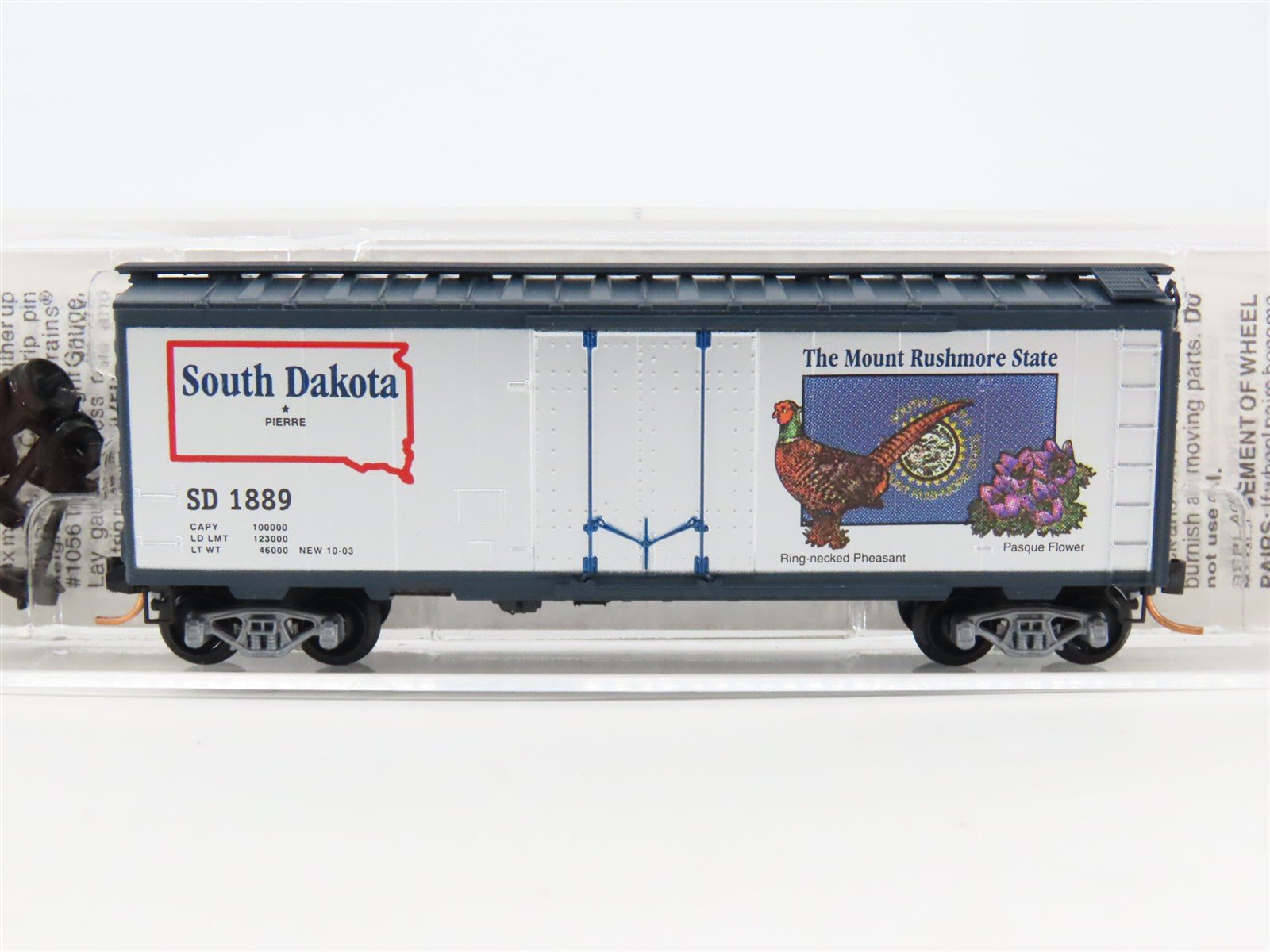 N Scale Micro-Trains MTL 21371 SD South Dakota State 40' Standard Boxcar #1889