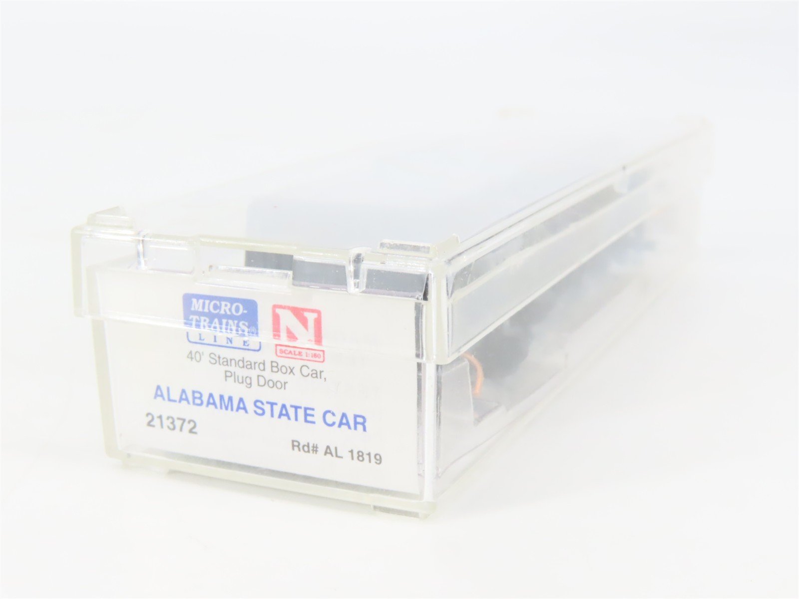 N Scale Micro-Trains MTL 21372 AL Alabama State 40' Standard Boxcar #1819