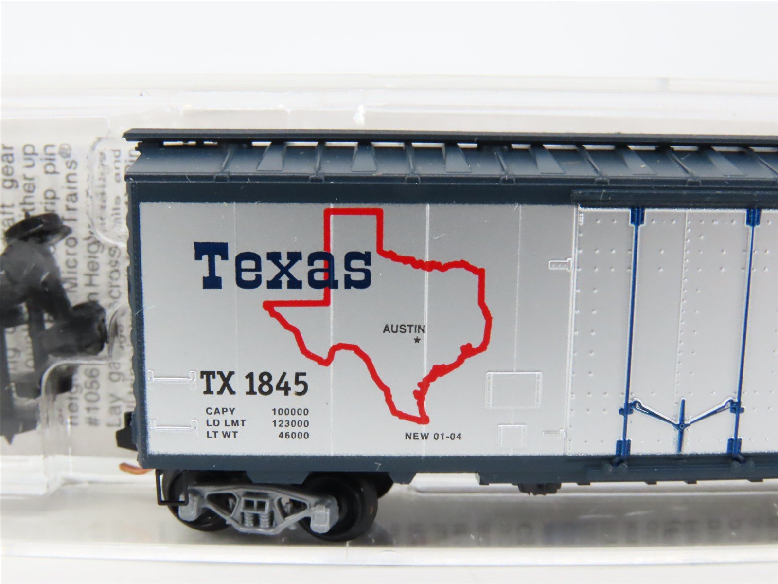N Scale Micro-Trains MTL 21374 TX Texas State 40' Standard Boxcar #1845