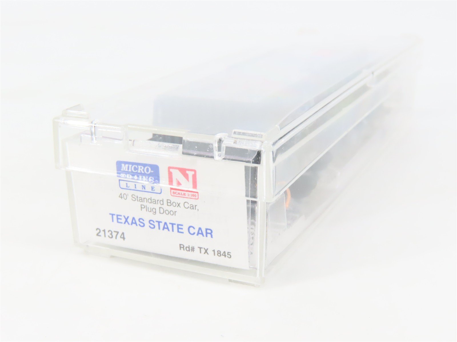N Scale Micro-Trains MTL 21374 TX Texas State 40' Standard Boxcar #1845