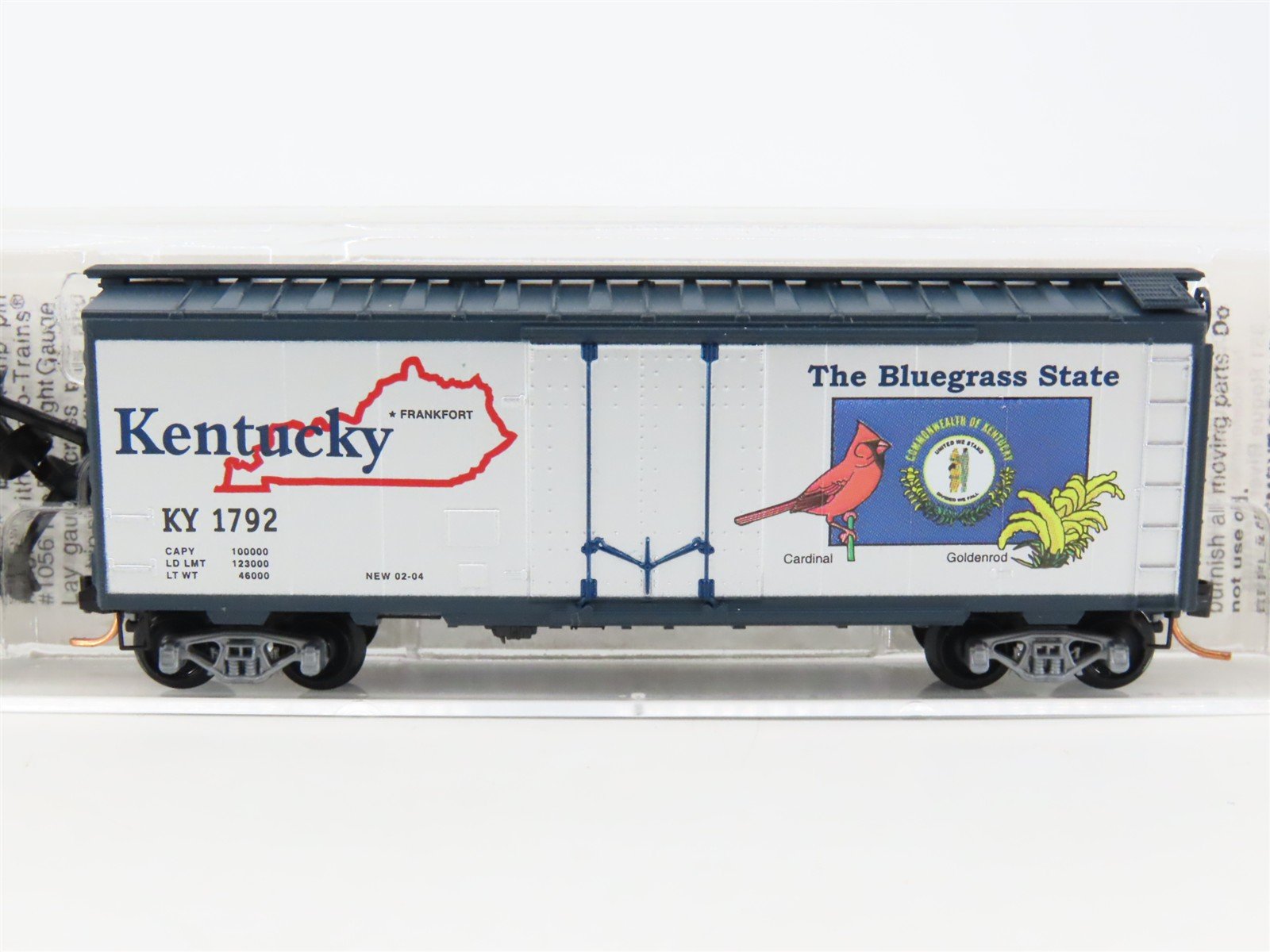 N Scale Micro-Trains MTL 21375 KY Kentucky State 40' Standard Boxcar #1792