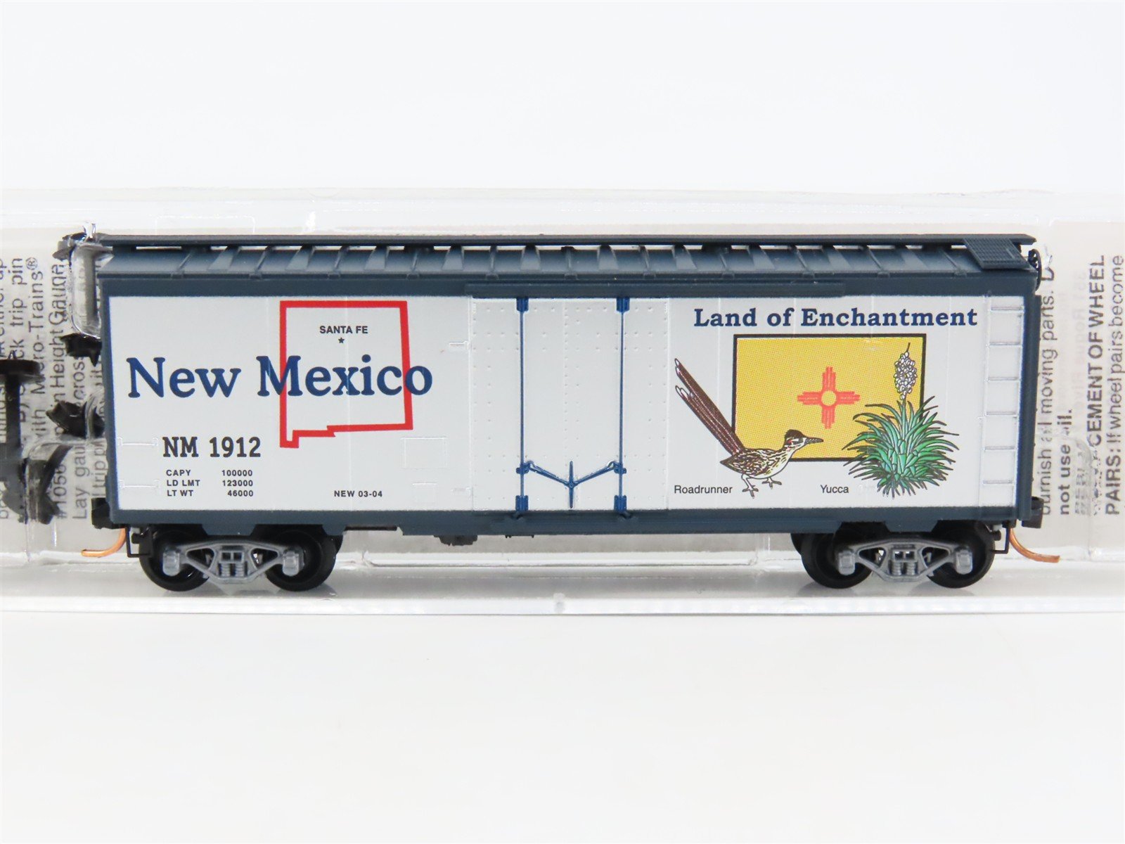 N Scale Micro-Trains MTL 21376 NM New Mexico State 40' Standard Boxcar #1912