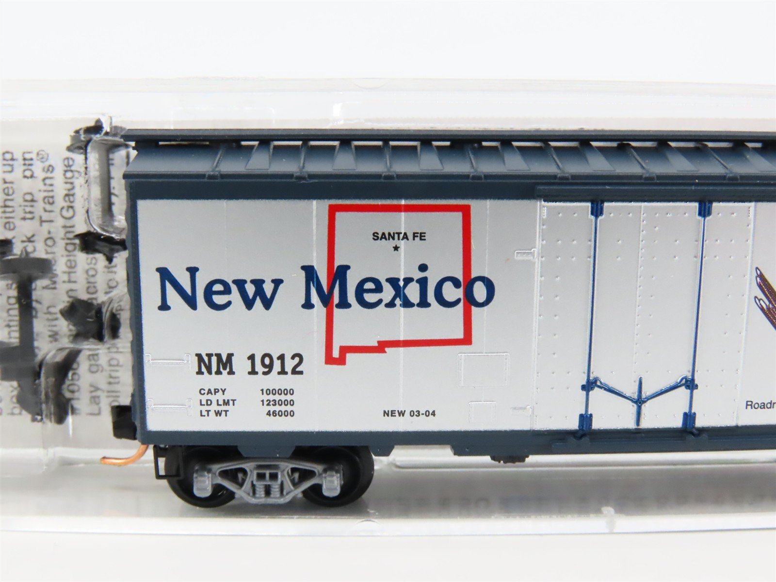 N Scale Micro-Trains MTL 21376 NM New Mexico State 40' Standard Boxcar #1912