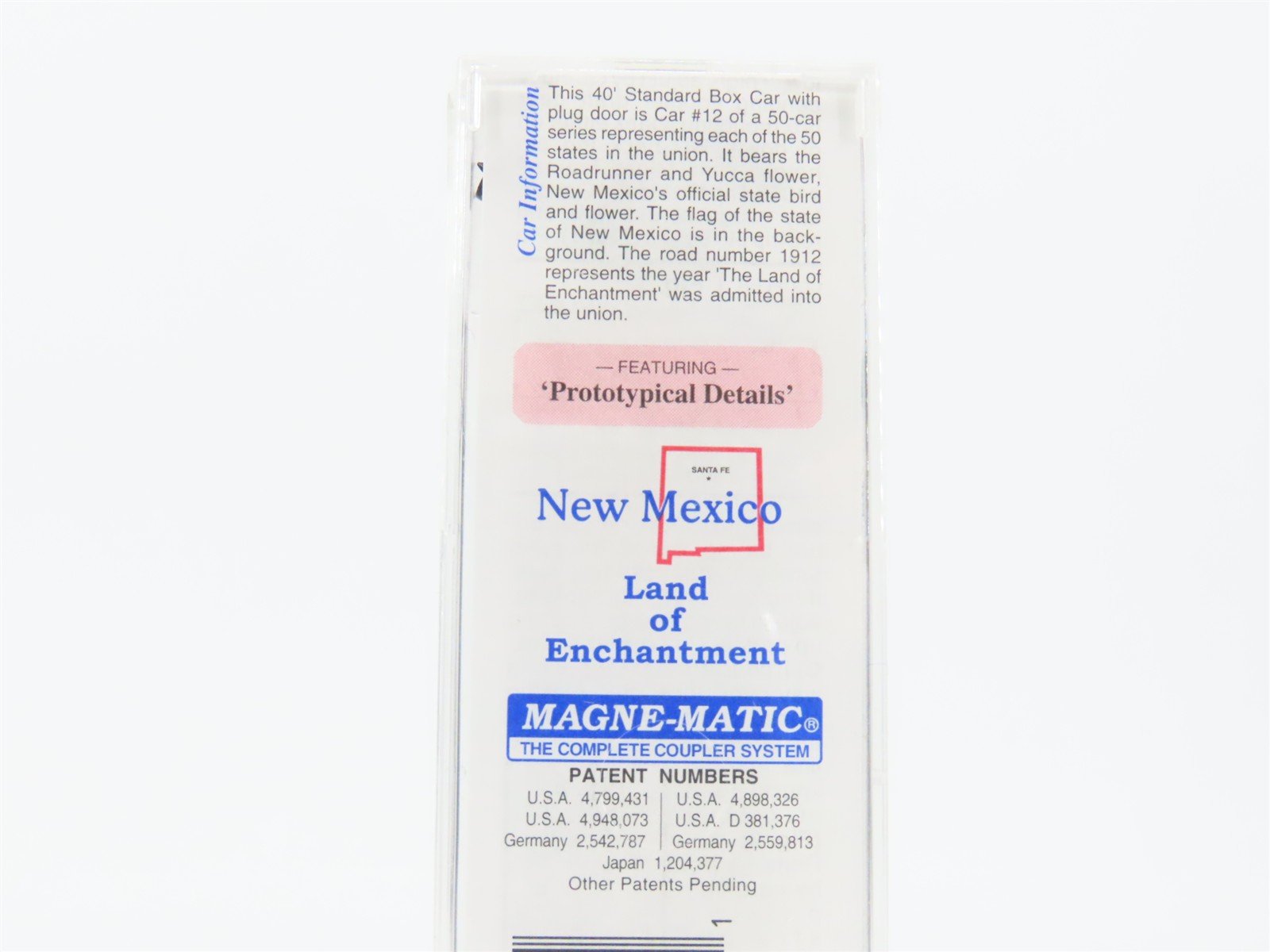 N Scale Micro-Trains MTL 21376 NM New Mexico State 40' Standard Boxcar #1912