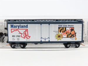 N Scale Micro-Trains MTL 21377 MD Maryland State 40' Standard Boxcar #1788