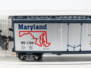 N Scale Micro-Trains MTL 21377 MD Maryland State 40' Standard Boxcar #1788