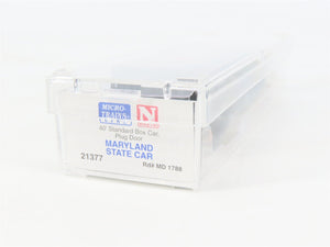 N Scale Micro-Trains MTL 21377 MD Maryland State 40' Standard Boxcar #1788