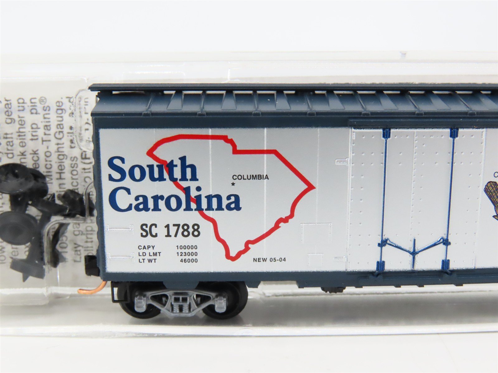 N Scale Micro-Trains MTL 21378 SC South Carolina State 40' Standard Boxcar #1788