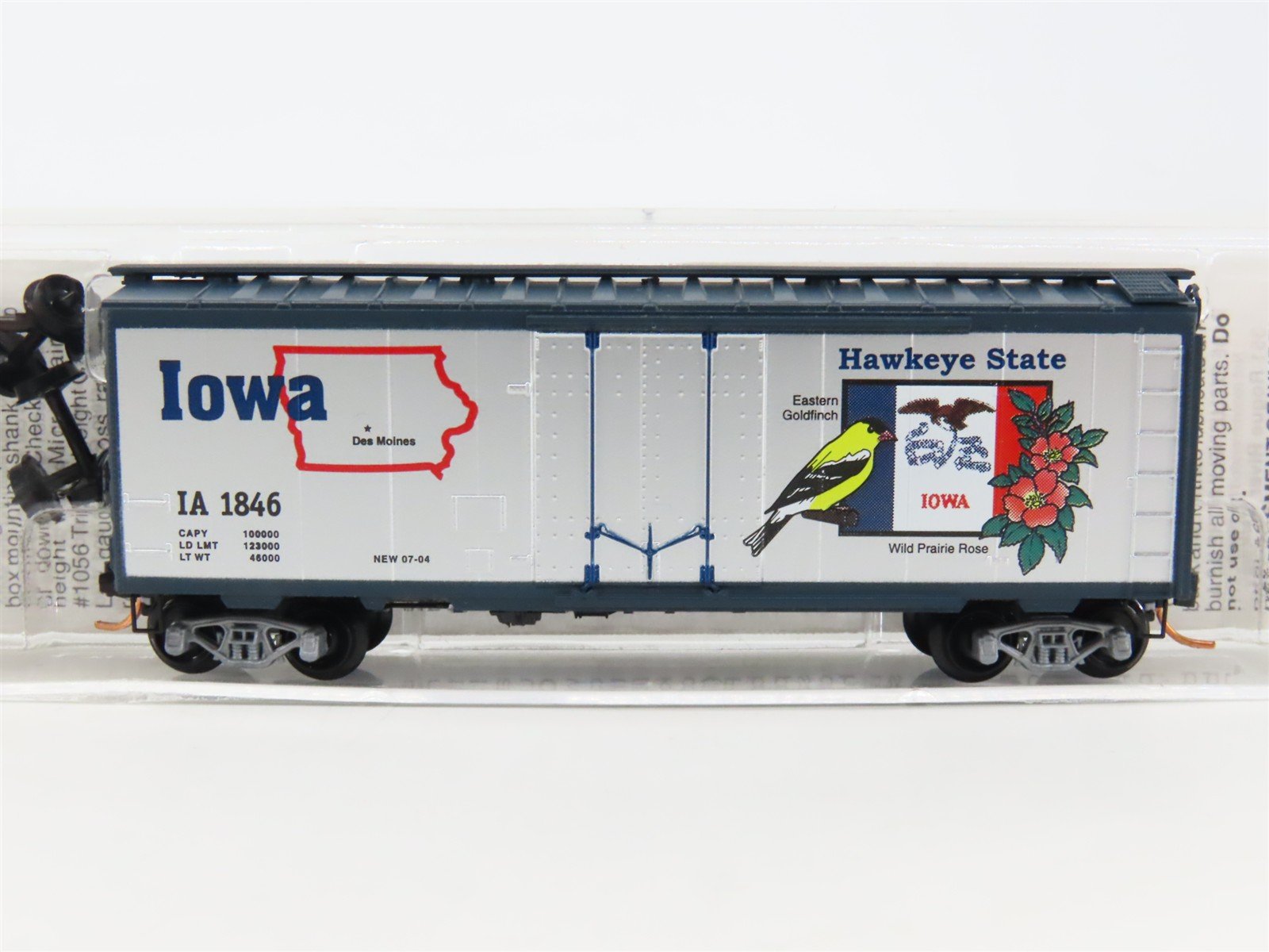N Scale Micro-Trains MTL 21380 IA Iowa State 40' Standard Boxcar #1846