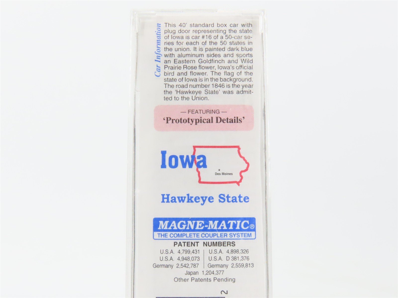 N Scale Micro-Trains MTL 21380 IA Iowa State 40' Standard Boxcar #1846