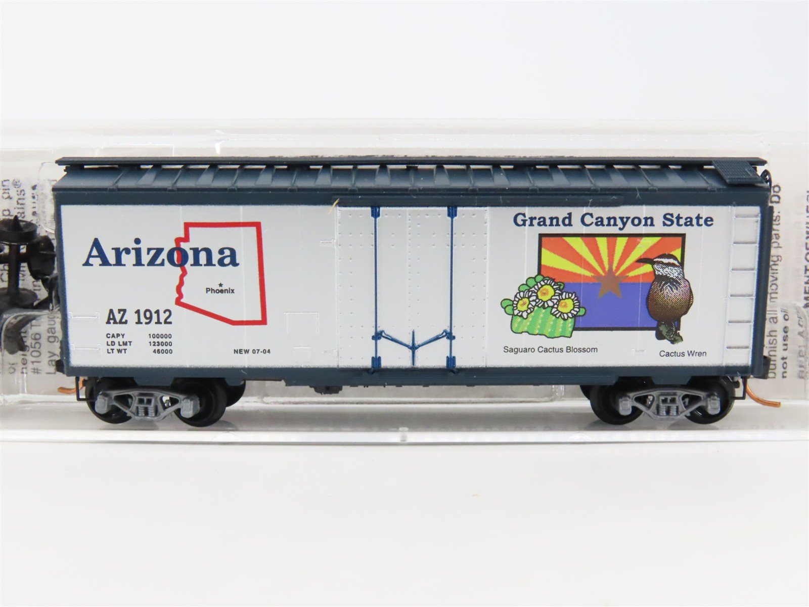 N Scale Micro-Trains MTL 21381 AZ Arizona State 40' Standard Boxcar #1912
