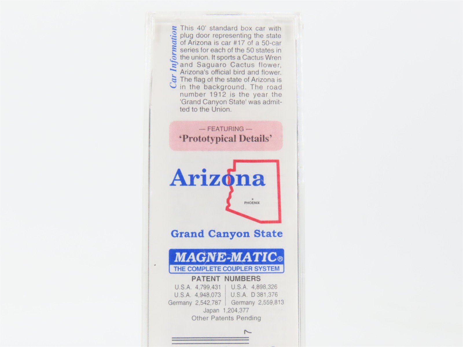 N Scale Micro-Trains MTL 21381 AZ Arizona State 40' Standard Boxcar #1912