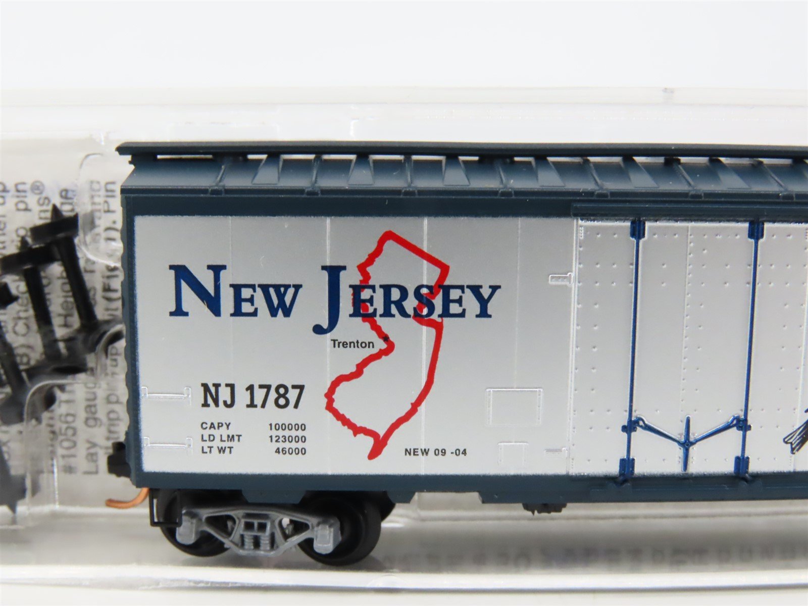 N Scale Micro-Trains MTL 21382 NJ New Jersey State 40' Standard Boxcar #1787
