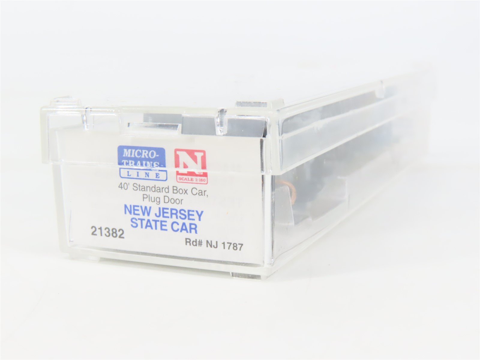 N Scale Micro-Trains MTL 21382 NJ New Jersey State 40' Standard Boxcar #1787