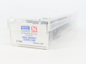 N Scale Micro-Trains MTL 21382 NJ New Jersey State 40' Standard Boxcar #1787
