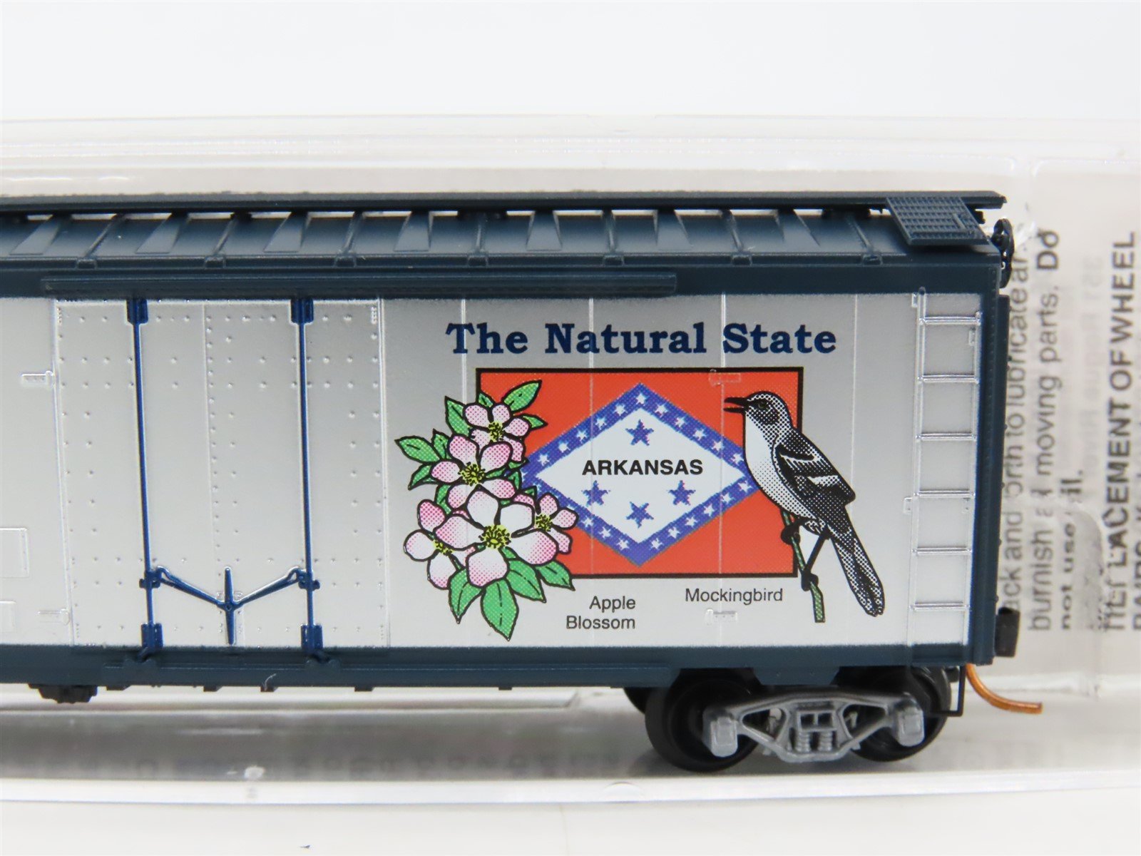 N Scale Micro-Trains MTL 21383 AK Arkansas State 40' Standard Boxcar #1836