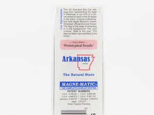 N Scale Micro-Trains MTL 21383 AK Arkansas State 40' Standard Boxcar #1836