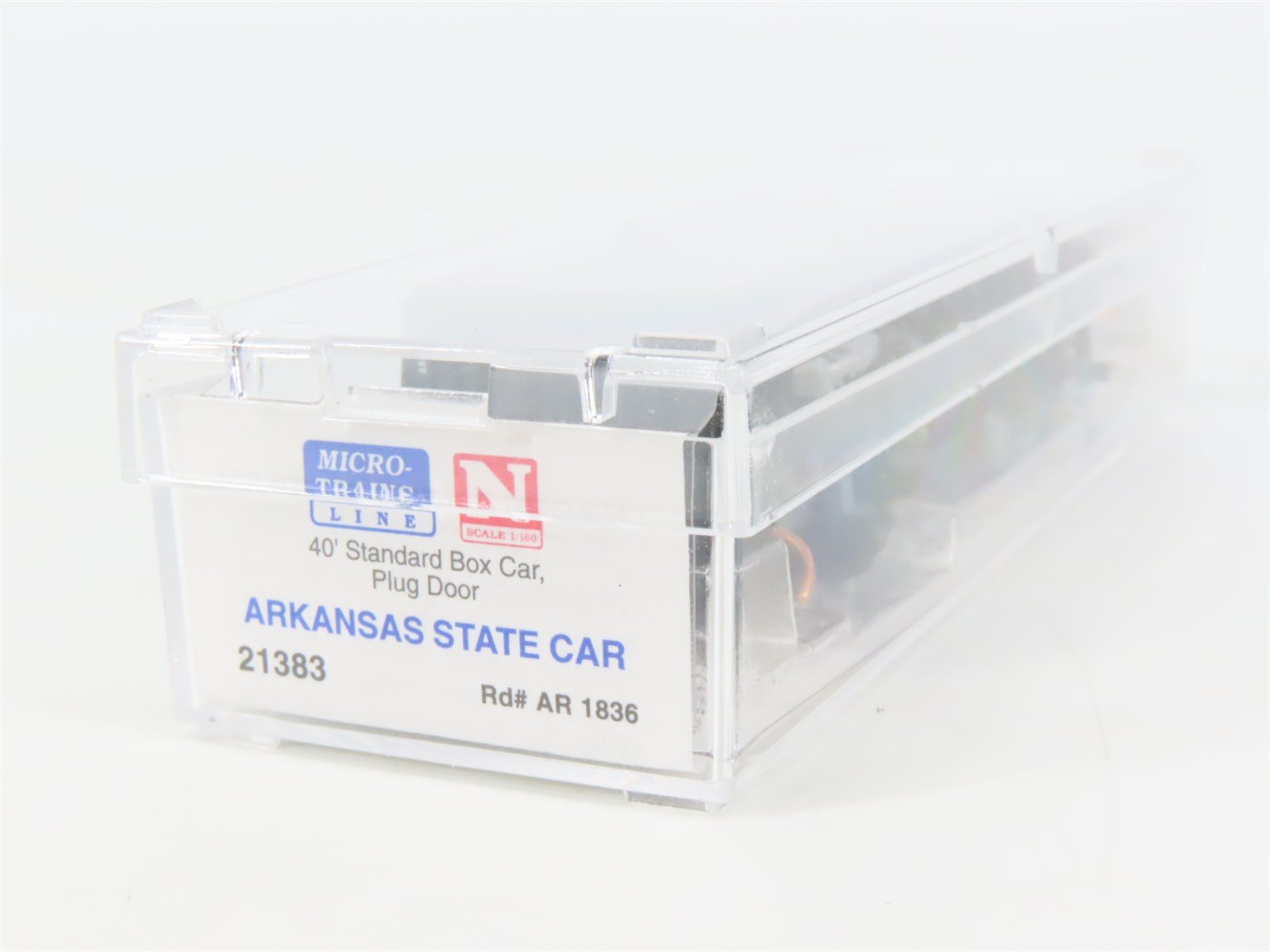 N Scale Micro-Trains MTL 21383 AK Arkansas State 40' Standard Boxcar #1836