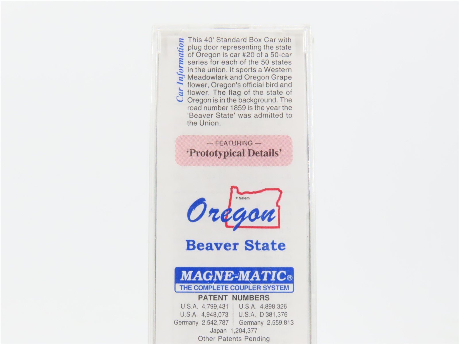 N Scale Micro-Trains MTL 21384 OR Oregon State 40' Standard Boxcar #1859