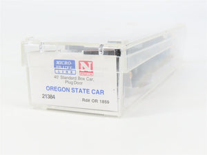 N Scale Micro-Trains MTL 21384 OR Oregon State 40' Standard Boxcar #1859