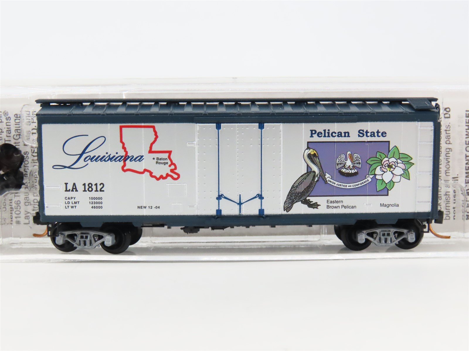N Scale Micro-Trains MTL 21385 LA Louisiana State 40' Standard Boxcar #1812