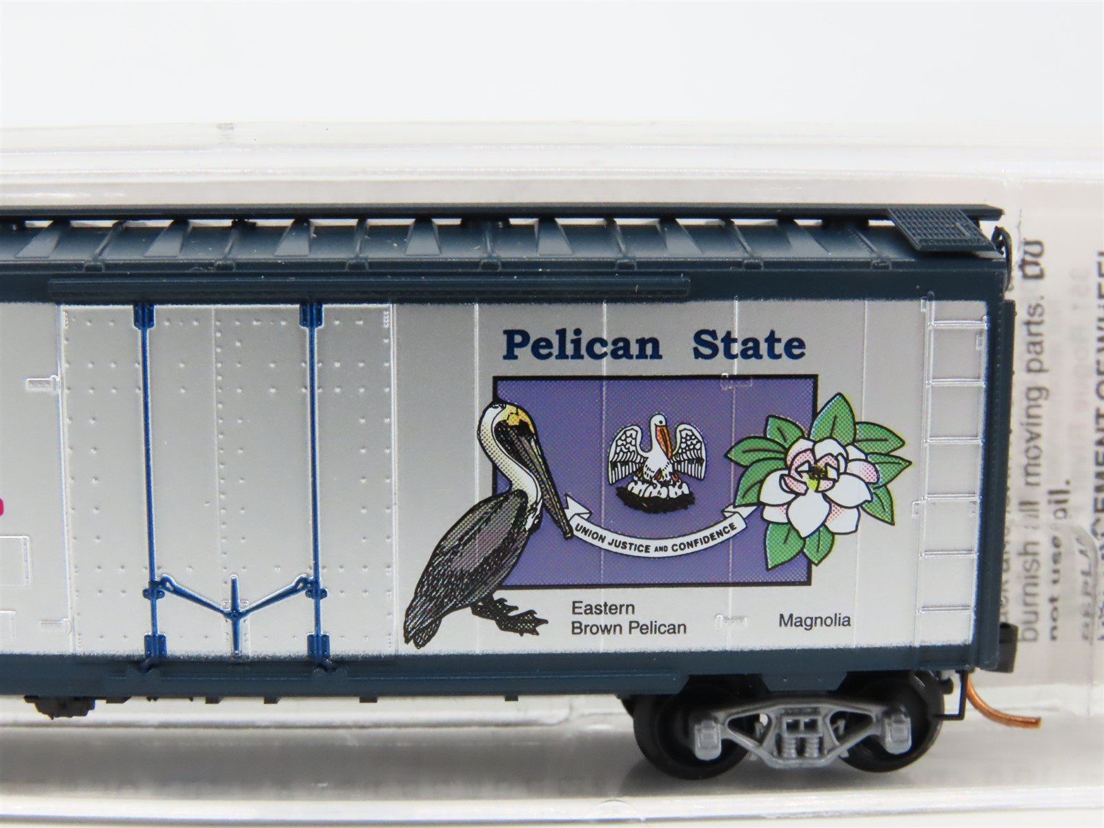 N Scale Micro-Trains MTL 21385 LA Louisiana State 40' Standard Boxcar #1812