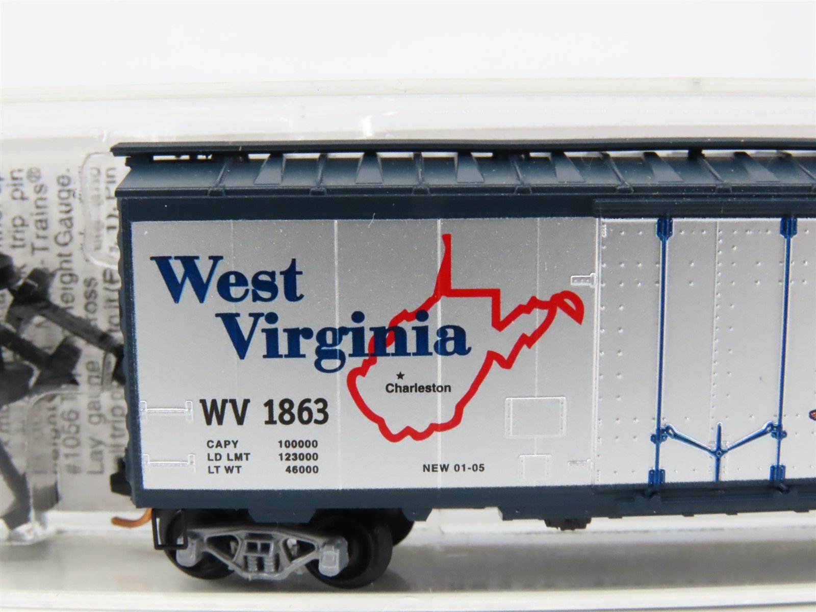 N Micro-Trains MTL 02100386 WV West Virginia State 40' Standard Boxcar #1863