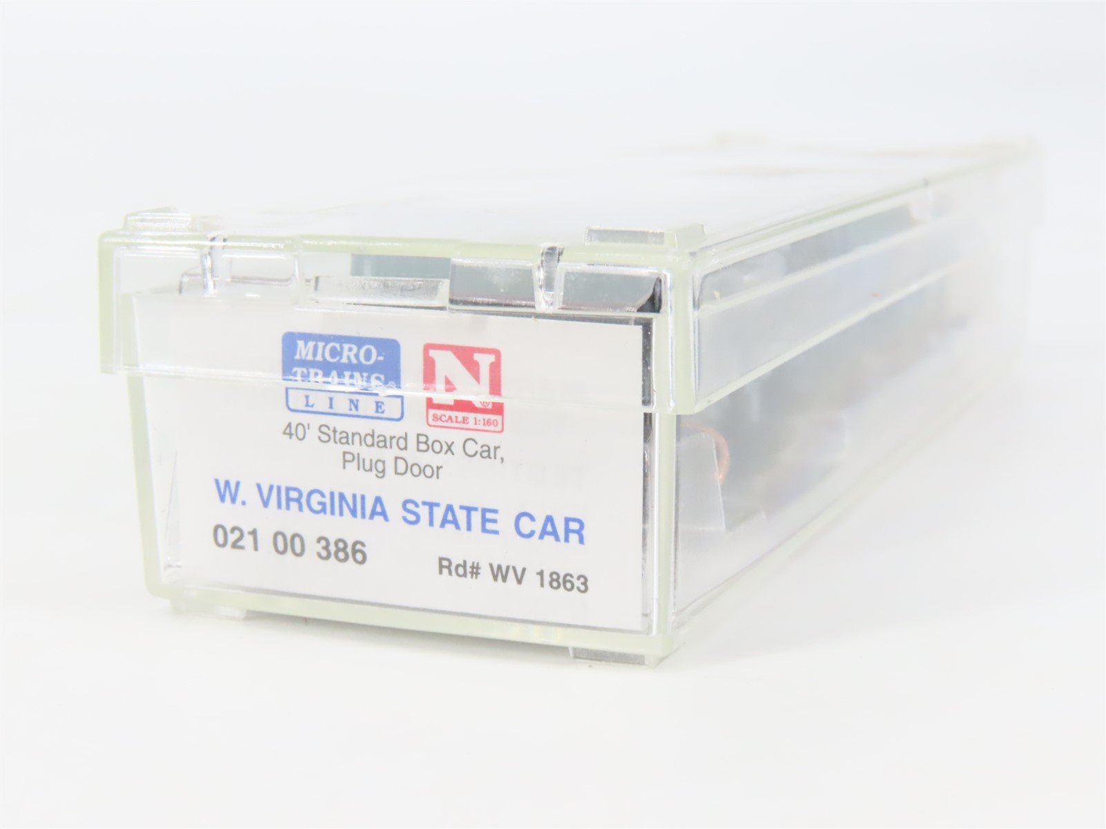 N Micro-Trains MTL 02100386 WV West Virginia State 40' Standard Boxcar #1863