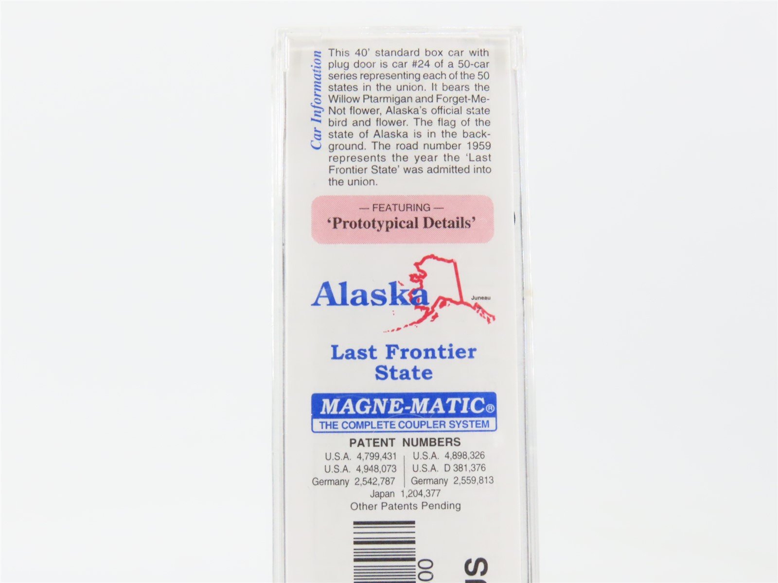 N Scale Micro-Trains MTL 02100388 AK Alaska State 40' Standard Boxcar #1959