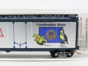 N Scale Micro-Trains MTL 02100390 NE Nebraska State 40' Standard Boxcar #1867
