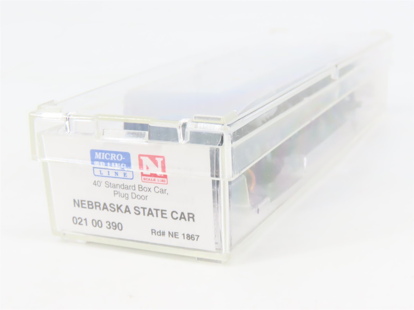 N Scale Micro-Trains MTL 02100390 NE Nebraska State 40' Standard Boxcar #1867