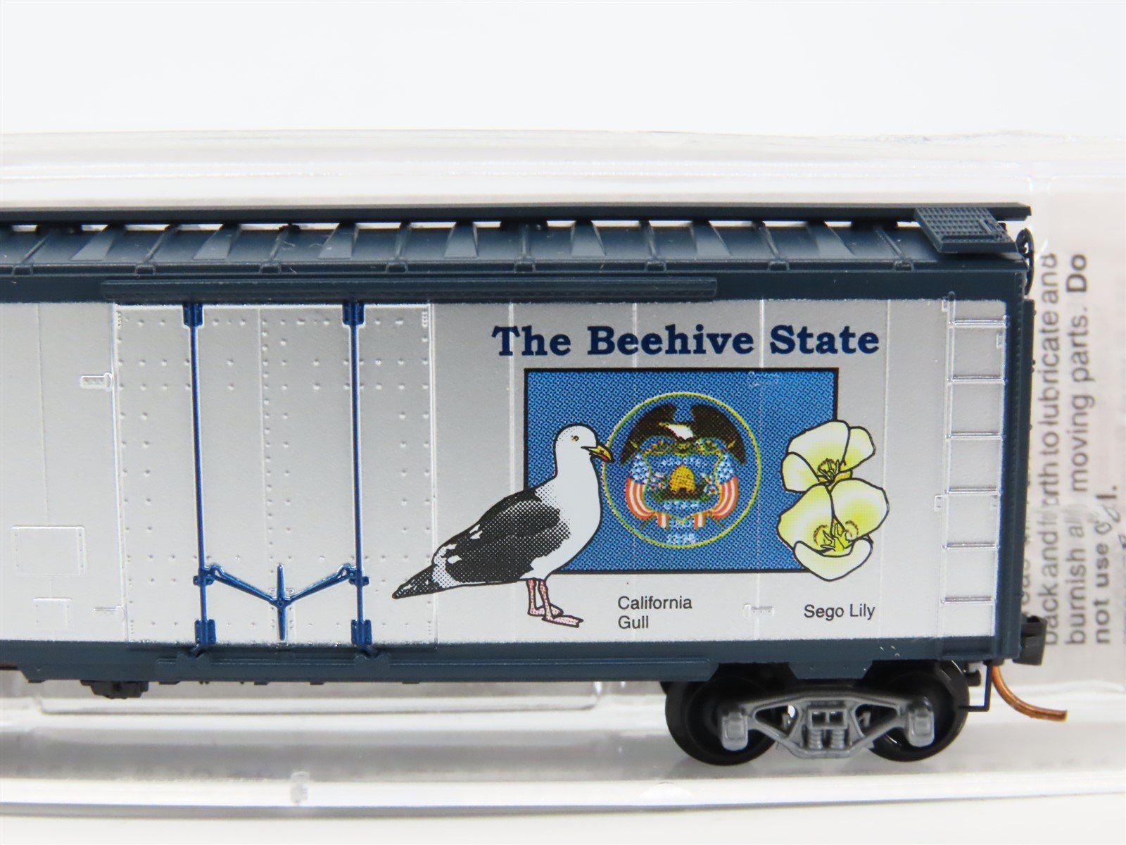 N Scale Micro-Trains MTL 02100391 UT Utah State 40' Standard Boxcar #1896