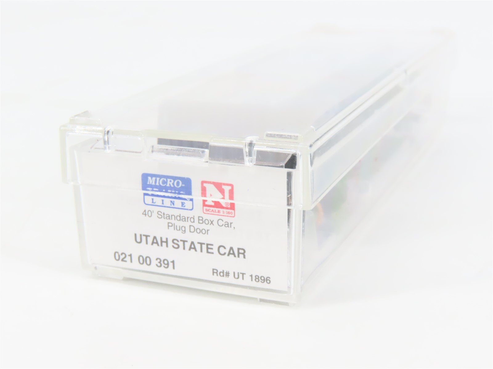 N Scale Micro-Trains MTL 02100391 UT Utah State 40' Standard Boxcar #1896