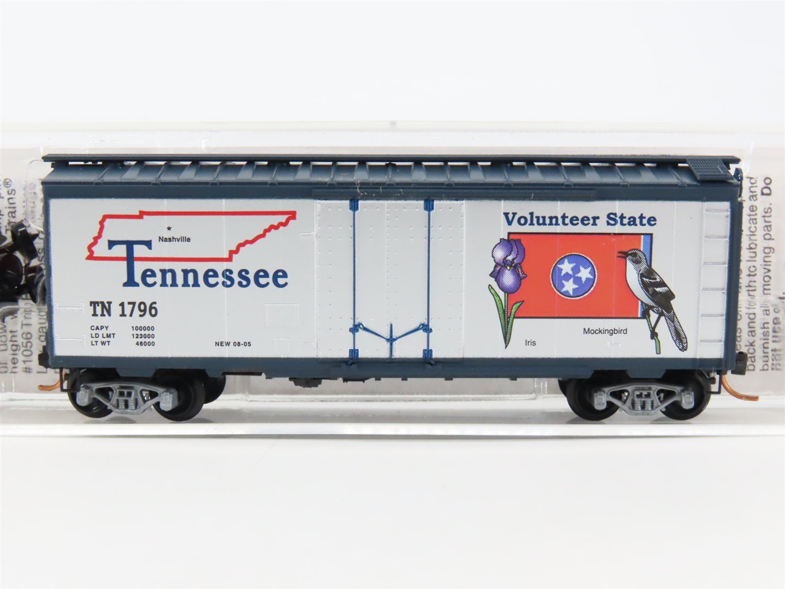 N Scale Micro-Trains MTL 02100392 TN Tennessee State 40' Standard Boxcar #1796