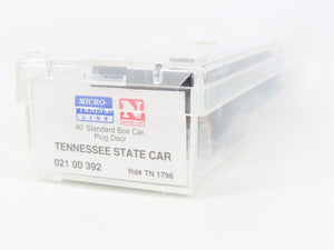 N Scale Micro-Trains MTL 02100392 TN Tennessee State 40' Standard Boxcar #1796