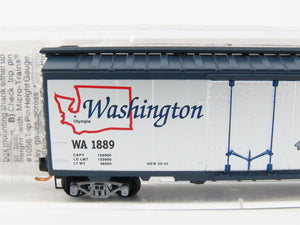 N Scale Micro-Trains MTL 02100393 WA Washington State 40' Standard Boxcar #1889