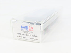 N Scale Micro-Trains MTL 02100393 WA Washington State 40' Standard Boxcar #1889
