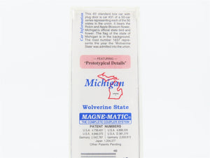 N Scale Micro-Trains MTL 02100395 MI Michigan State 40' Standard Boxcar #1837
