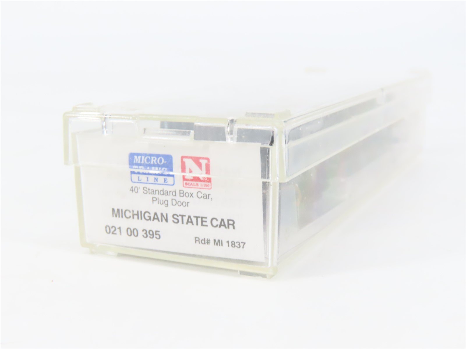 N Scale Micro-Trains MTL 02100395 MI Michigan State 40' Standard Boxcar #1837