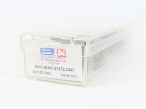 N Scale Micro-Trains MTL 02100395 MI Michigan State 40' Standard Boxcar #1837
