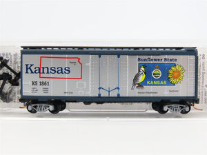N Scale Micro-Trains MTL 02100396 KS Kansas State 40' Standard Boxcar #1861