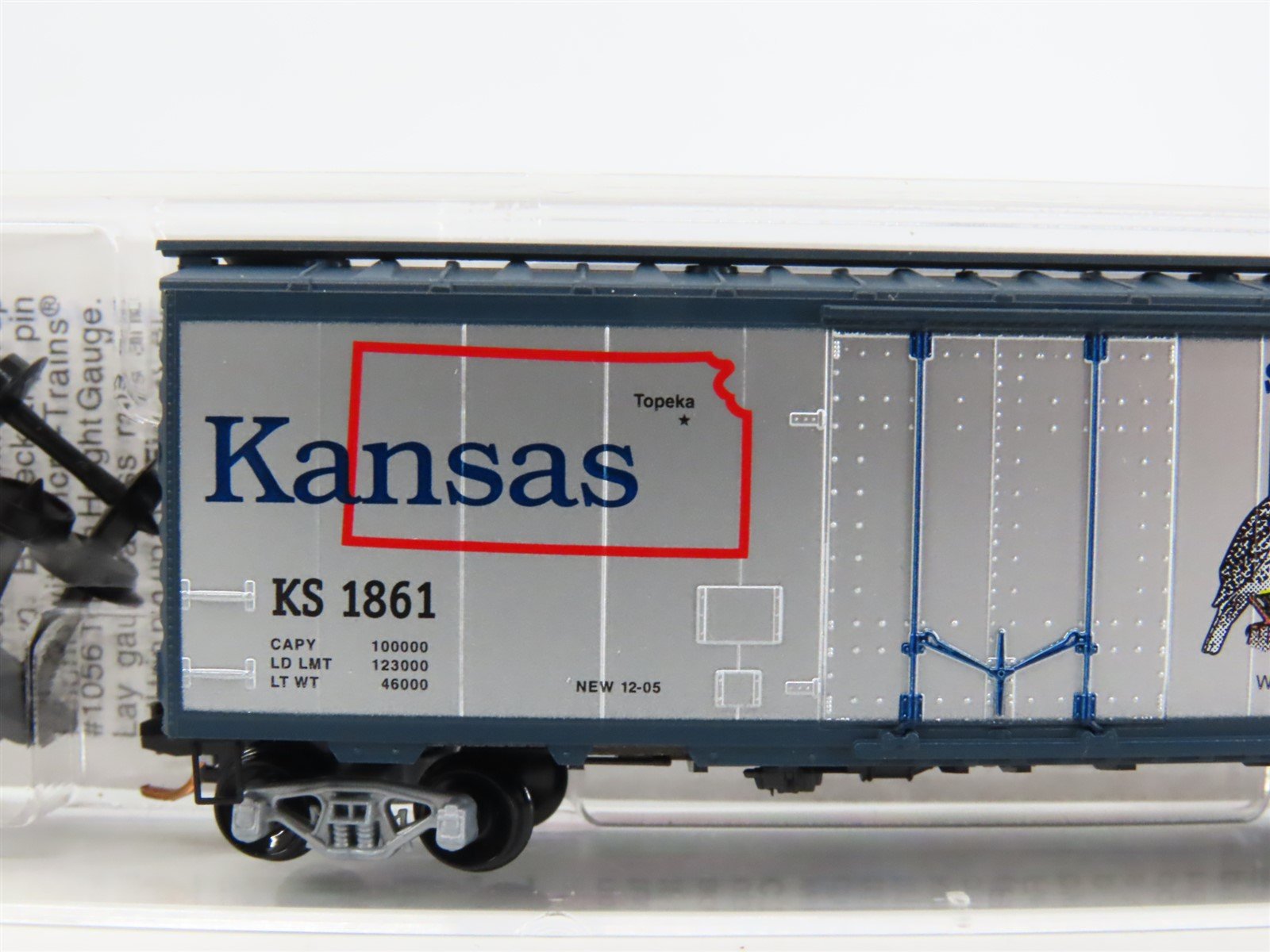 N Scale Micro-Trains MTL 02100396 KS Kansas State 40' Standard Boxcar #1861