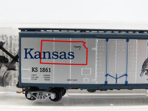 N Scale Micro-Trains MTL 02100396 KS Kansas State 40' Standard Boxcar #1861