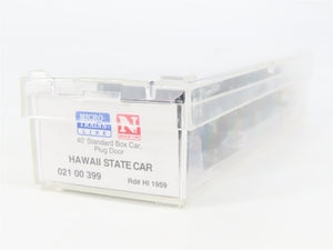 N Scale Micro-Trains MTL 02100399 HI Hawaii State 40' Standard Boxcar #1959