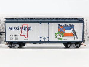 N Scale Micro-Trains MTL 02100401 MS Mississippi State 40' Standard Boxcar #1817