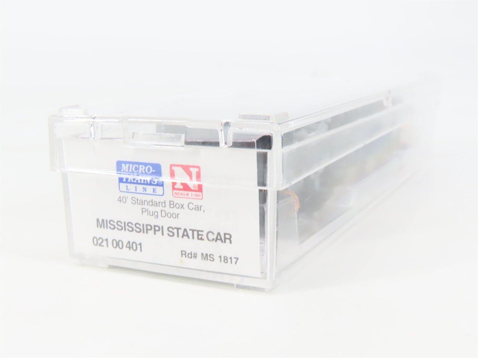 N Scale Micro-Trains MTL 02100401 MS Mississippi State 40' Standard Boxcar #1817
