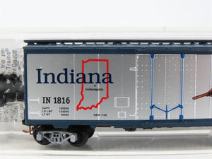 N Scale Micro-Trains MTL 02100403 IN Indiana State 40' Standard Boxcar #1816