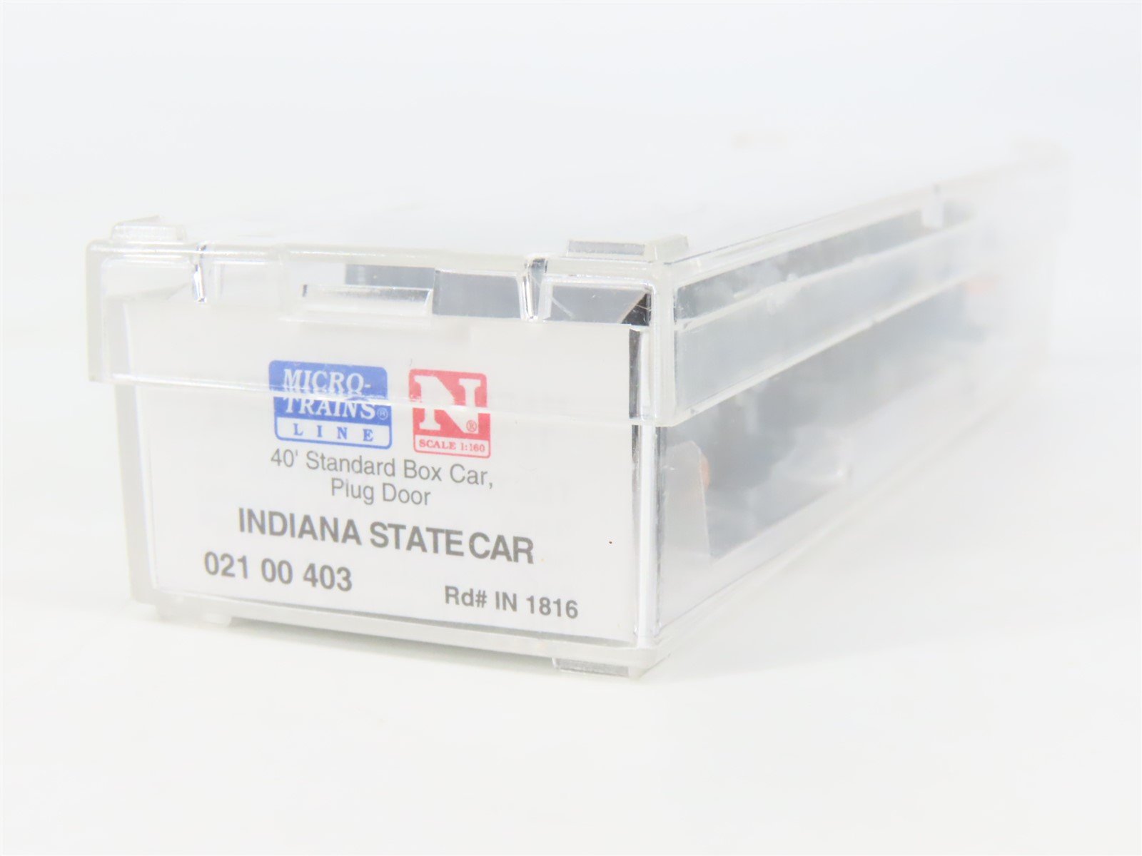 N Scale Micro-Trains MTL 02100403 IN Indiana State 40' Standard Boxcar #1816