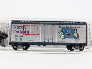 N Micro-Trains MTL 02100405 ND North Dakota State 40' Standard Boxcar #1889